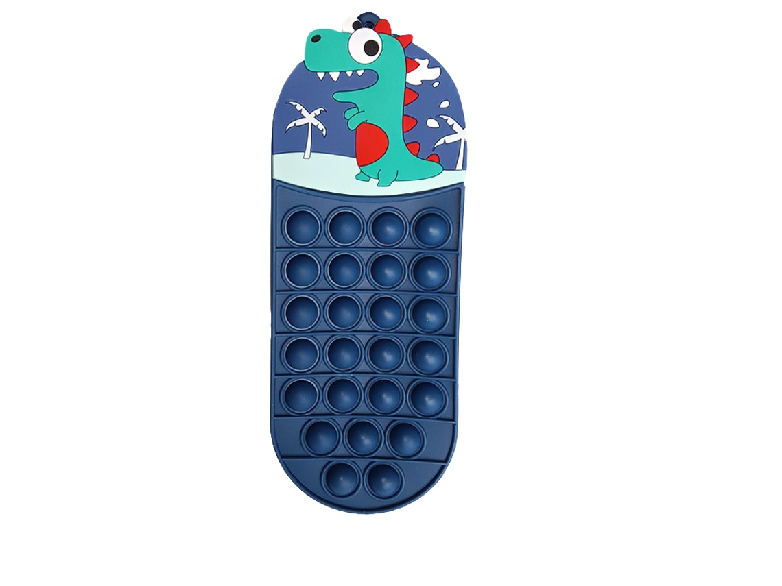 Laxiscreed Estojo De Silicone Multifuncional Com Design Divertido Para Giz, Lápis E Relaxamento