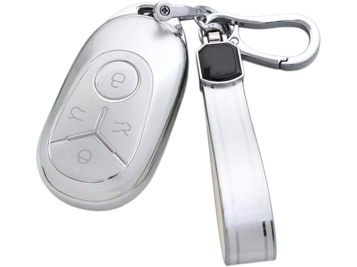 Capa Protetora Para Chaves Compatível Com Geely Ex2 2025 2026e Geome Ev 2026 2027, Feita Em Tpu Resistente Com Cordão