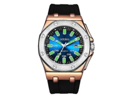 Relógio Multifuncional Luminoso Addies My-052 Business Com Pulseira De Silicone Para Homens