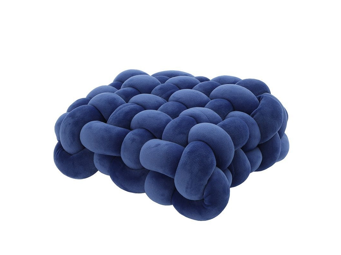 2026 almohada Nórdica 12x12x4.7in, Almofada Quadrada de Tela Suave, Decorativa para Sofá e Lar, Azul Marinho