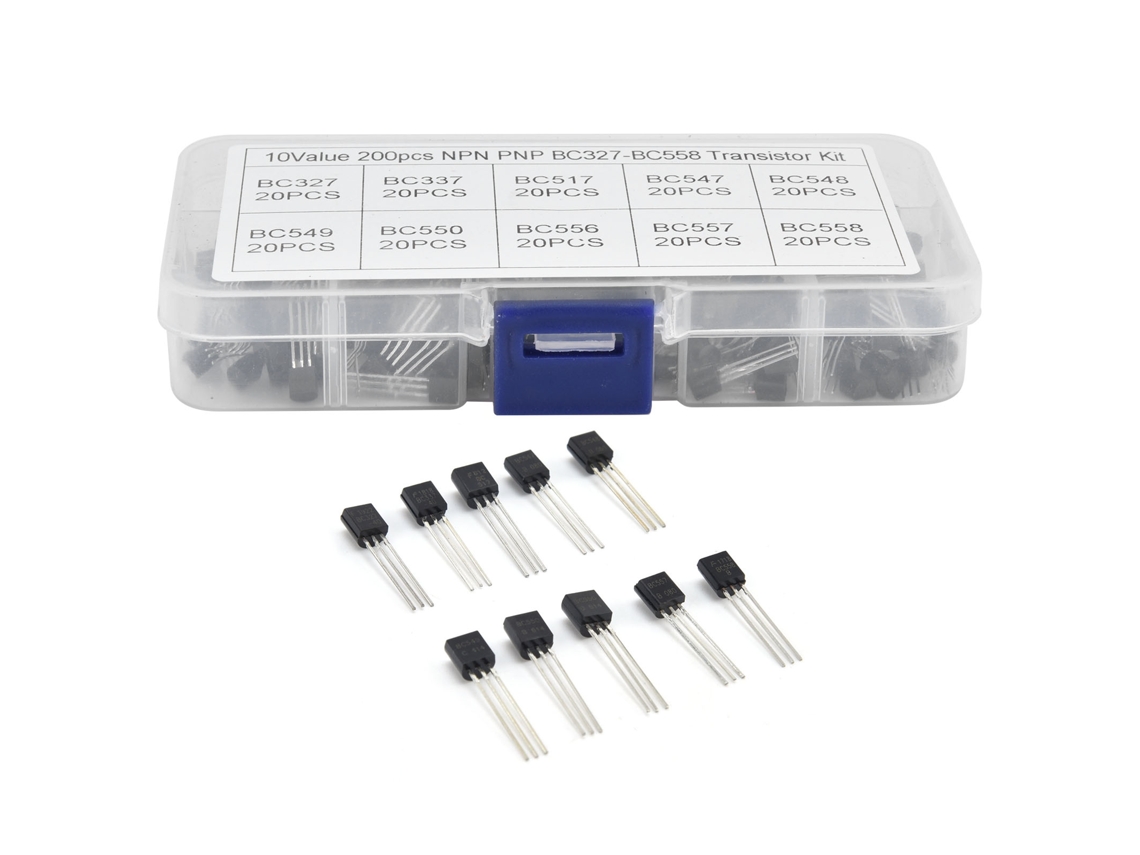 Kit De Transistores Bc327-bc558, 200 Peças, 10 Valores, Potência, Propósito Geral