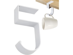 Suporte De Mesa Para Bolsas - Suporte Para Fones De Ouvido Embaixo Da Mesa - 5 Ganchos Multifuncionais -