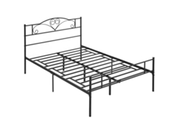 Estrutura de Cama de Aço com Ripas e Cabeceira e Pé 140x200cm S/MARCA
