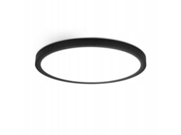 Nettlife Teto Led Plano 30 Cm - 24 W, Preto, 6000 K - Iluminação Contemporânea Para Cozinha, Corredor, Quarto