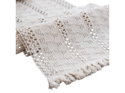 Corredor De Mesa Boêmio, Design Retangular De Fazenda Boho Macrame, Algodão Linho Macrame, Corredor Repelente De Sujeira Isolante Para Mesas De Jantar