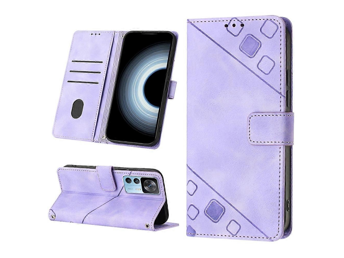 Capa De Celular Em Couro Sintético Texturizado Com Toque Agradável Para Xiaomi 12t / 12t Pro / Redmi K50 Ultra