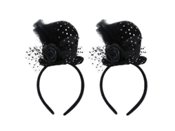 2 Peças de Chapéu de Bruxa de Halloween para Decorações de Halloween ALLINLESS