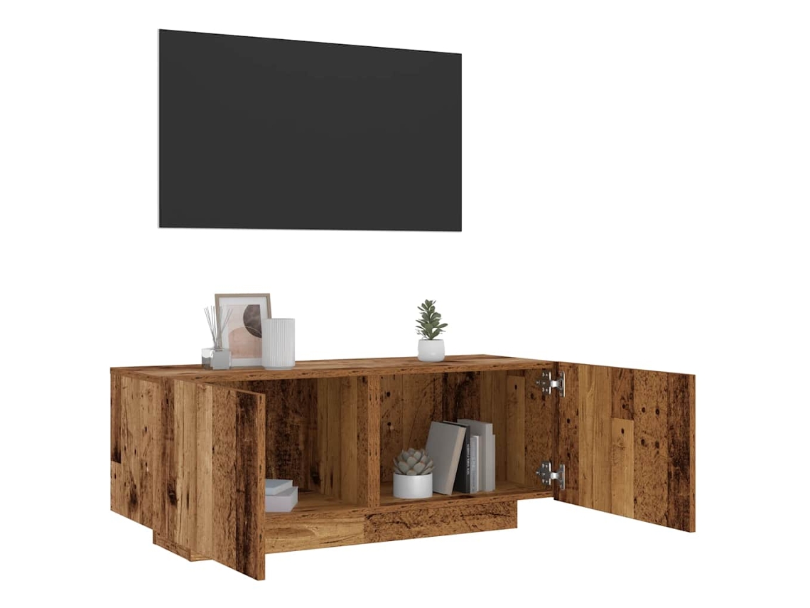 Vidaxl Móvel De Tv 100x35x40 Cm Derivados De Madeira Madeira Velha