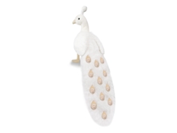 Pelúcia de Pavão com Cauda Aberta Qz Decoração e Presente de Zoológico Pavão Branco CHABERLU