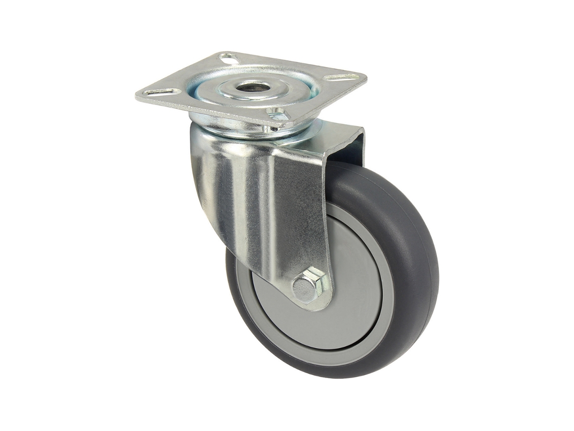 Rodas Giratórias de Borracha de 75 Mm com Placa Por Peça WOVAR