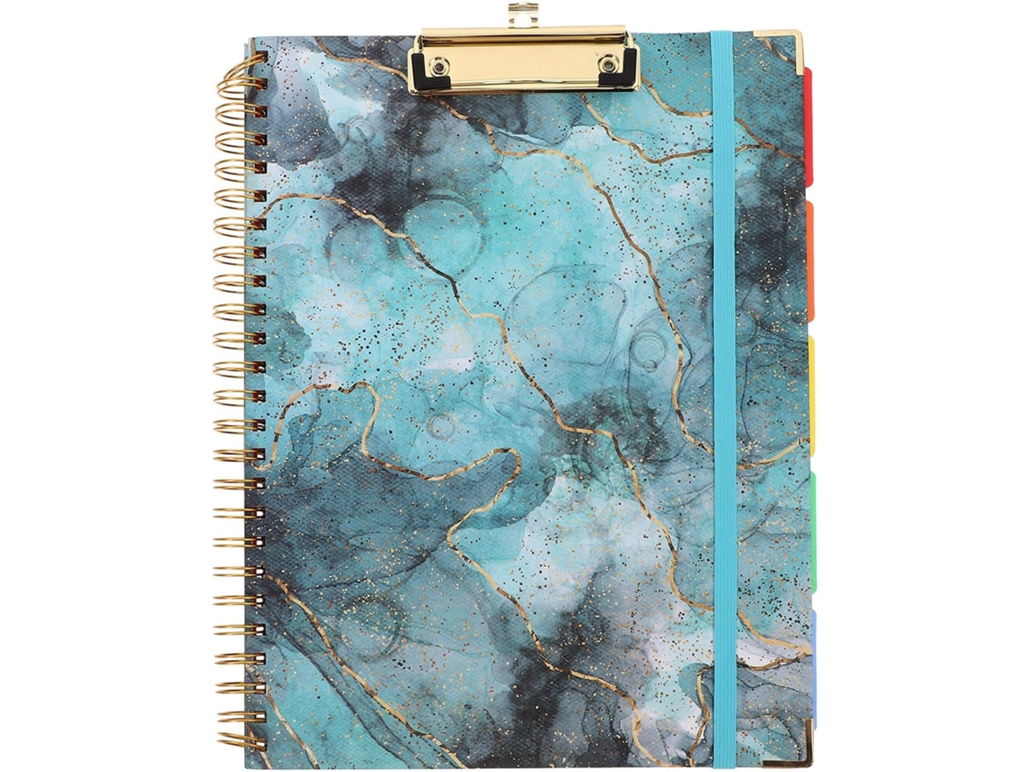 Kisangel Bloc-notes Protection Vert Multifuncional Em Cuir Pu Com Bolsa De Armazenamento Para Documentos E