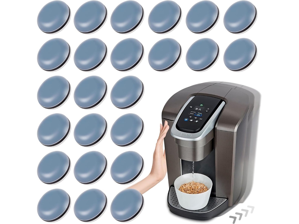 Pacote Com 24 Unidades, Deslizadores, Eletrodomésticos, Autoadesivos, Pequenos, Fáceis De Mover, Economizam Espaço, Utensílios De Cozinha, Adequados