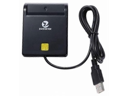 Leitor De Cartão Inteligente Usb Emv Zoweetek 12026 Para Sim/atm/ic/id Com Adaptador De Cartão De Memória