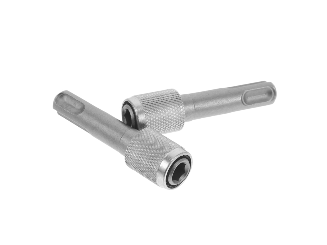 Adaptador De 2 Peças Para Martelo Elétrico, Haste Redonda, Extensor De Broca Com Haste Hexagonal Par Gokoco