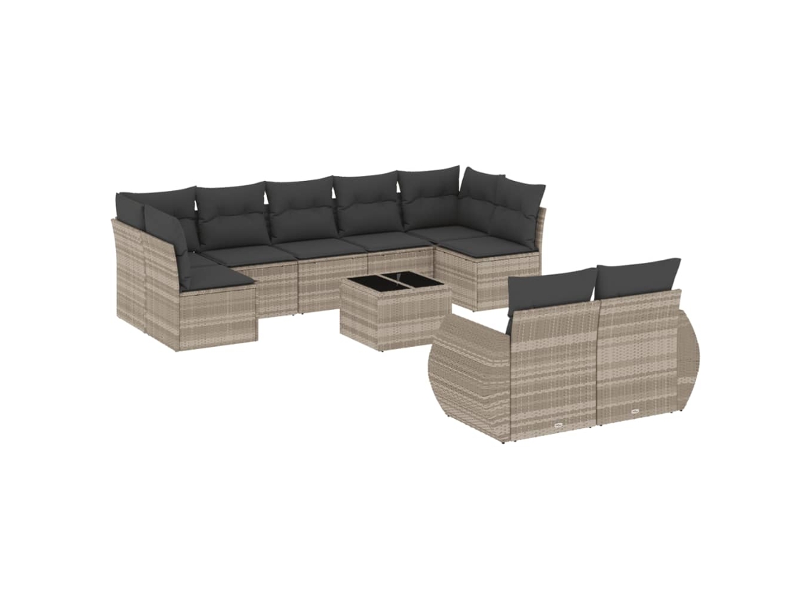 Garden Sofa Set, Garden Sofa Sets Vidaxl Cinzeto Rattan / Vime (n/a)