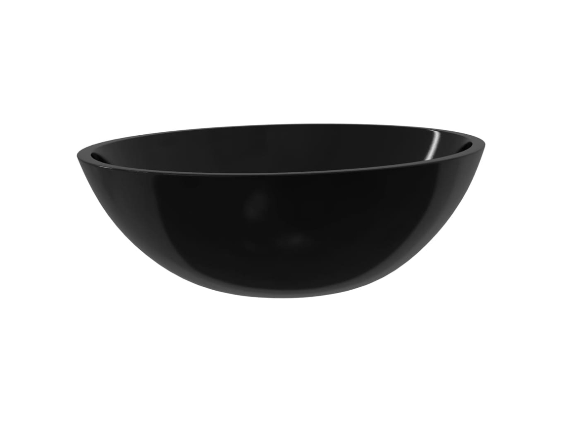 Basin, Basins Vidaxl Preto Vidro (n/a)