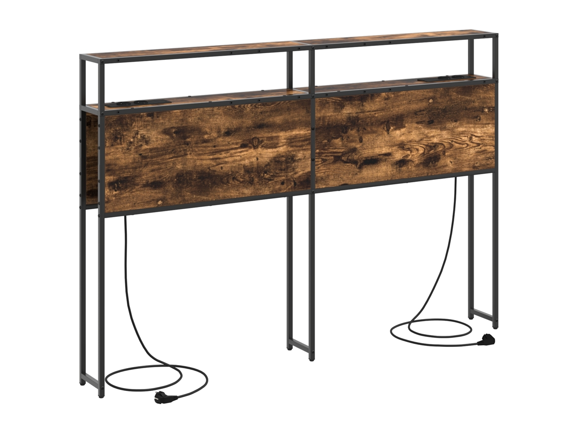 Conjunto 1 Armazenamento De Cabeceira Vidaxl Castanho Derivados De Madeira (98 Cm)
