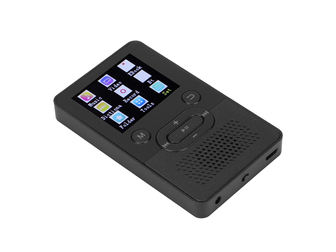 Reprodutor MP4 MP3 T9 Player 1, tela colorida de 8 polegadas com som sem perdas e slot para cartão de 4,2 mm (4 GB).