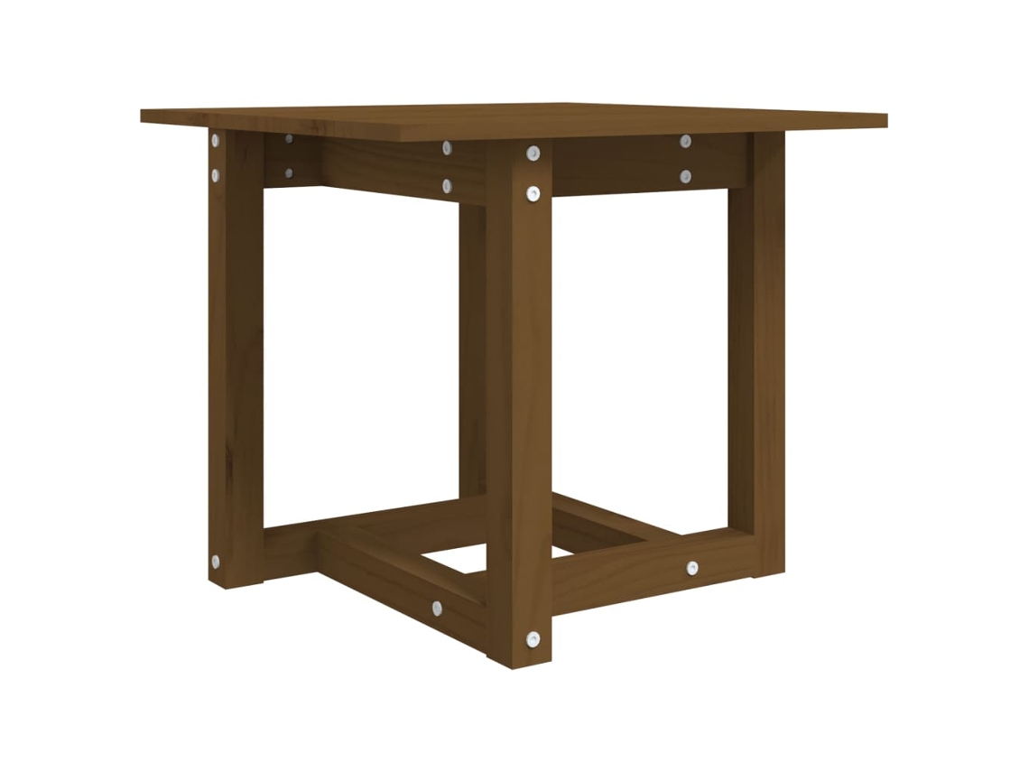 Mesa de Centro 50x50x45 Cm Pinho Maciço Castanho Mel MAISON EXCLUSIVE