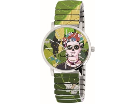 Relógio RAPTOR Mulher “Frida Kahlo Edition” Bracelete em Aço Inoxidável