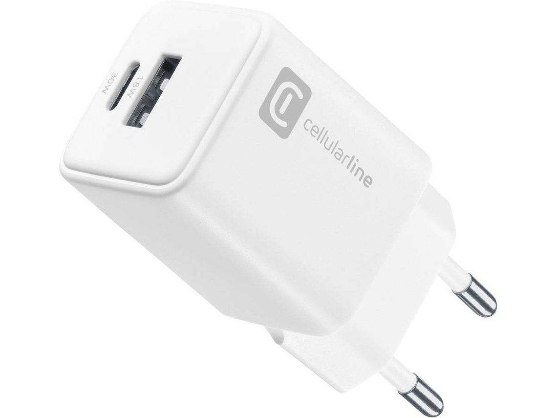 Carregador CELLULAR LINE 2 Portas 30W (Outlet Caixa Aberta )