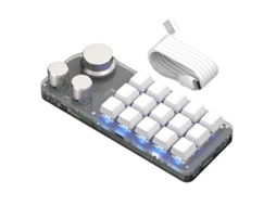 Teclado Programável De 15 Teclas E 3 Botões, Interruptor Azul, Teclado Numérico Hot Swappable, Teclado Para Jogos Com Memória Everley891
