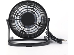 Ventilador De Resfriamento Silencioso Usb 12v Com Duas Cabeças Para Carro, Escritório E Laptop Preto