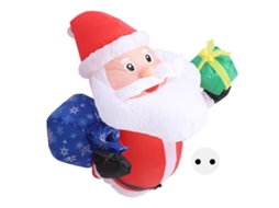 Laxiscreed Pai Natal Inflável Led À Prova D'água, 3,9ft, Decoração Natalícia Com Batedor