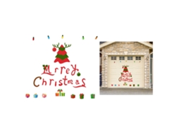 Adesivo de Natal com Rena Santa, Boneco de Neve LAXISCREED