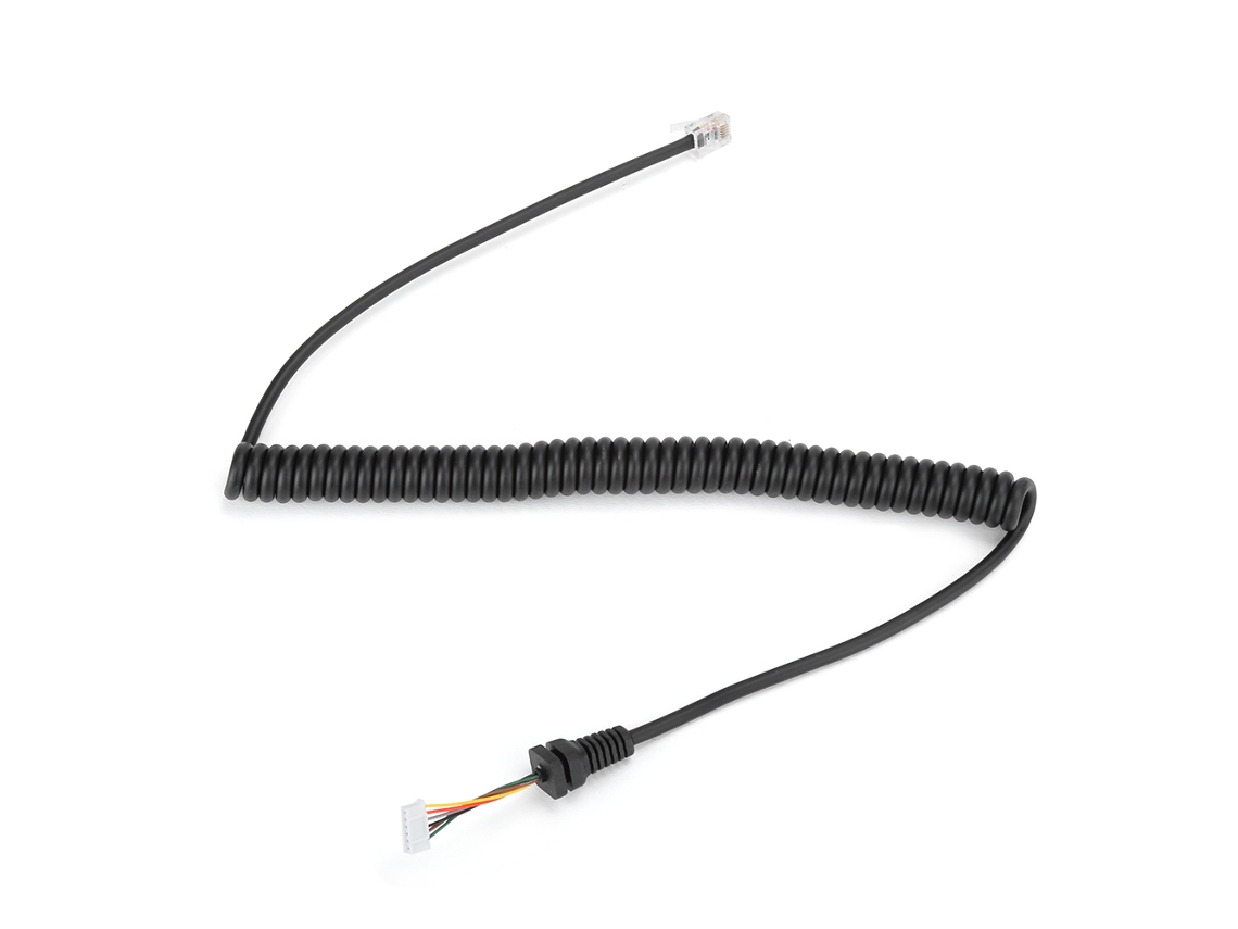Cabo De Microfone 6 Pin Para Radio Automotiva Yaesu Ft‑7900r Ft‑8900r Mh‑48 Speaker