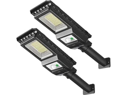 Luminária solar externa com sensor de movimento, holofote, à prova d'água IP66, Zqkla Brilvibera