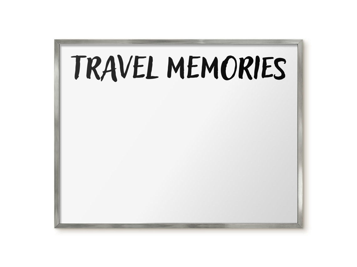 Magnetic Glass Board Travel Memories For The Hall Espelharte (80x60 Cm)