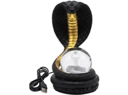 Luminária de mesa decorativa em formato de cobra para escrivaninha.