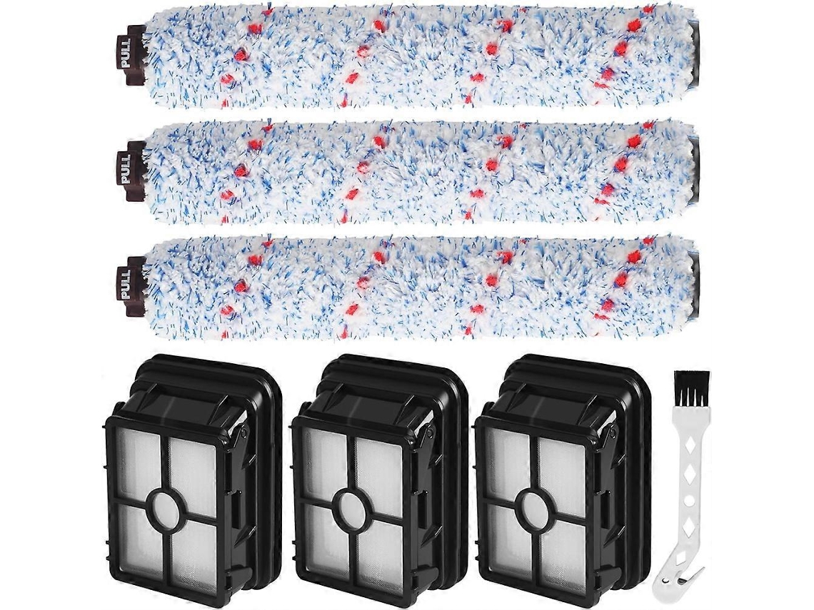 Acessórios Para O Aspirador De Pó Bissell Crosswave 3 Em 1: Escovas De Chão E Filtros Para Os Modelos Bissell 17132, 2582n, 2225n E 1785._glo