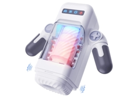 Copo De Masturbao De Aquecimento Telescpico Automtico Para Homens (branco)