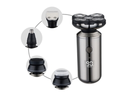 Kit De Higiene Barbeador Elétrico Facial Corporal Barbeador Elétrico Masculino Aparador De Cabelo Barba Máquina De Barbear Recarregável*