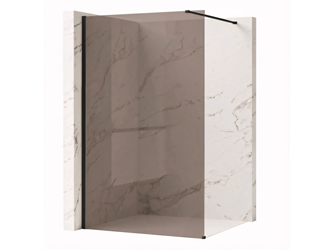 Parede De Chuveiro Rea Flexi Marrom 120 Black