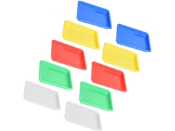 Besportble Conjunto de 10 Bandejas Plástico Multifuncionais Coloridas A4 para Artesanato, Armazenamento, Ativi