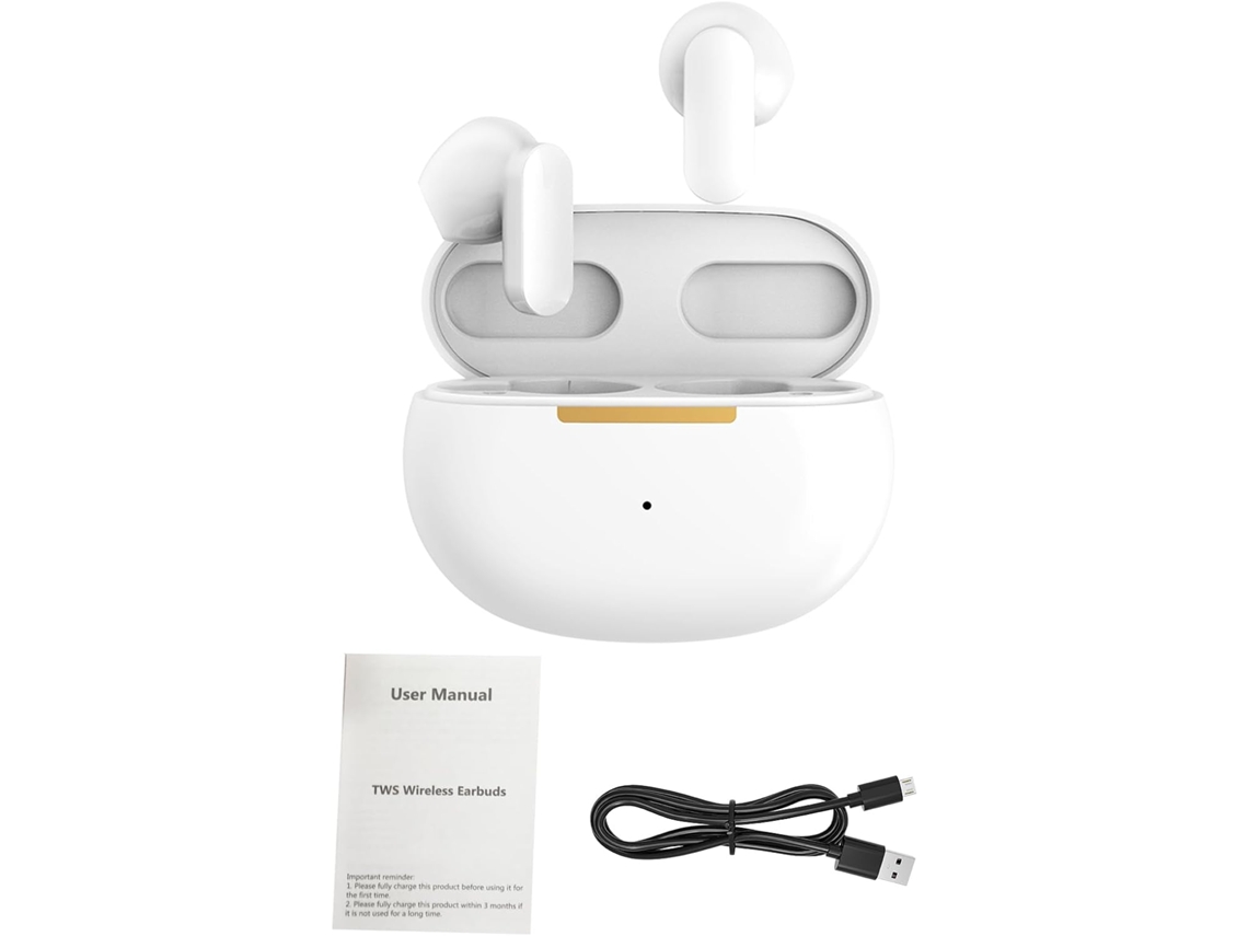 Fones De Ouvido Sem Fio 5.4 Semi-auriculares Com Cancelamento Ruído