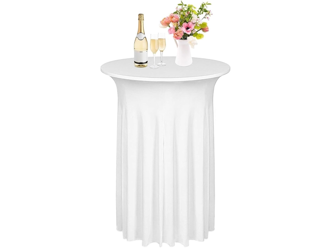 Toalha De Mesa Redonda Para Coquetel, Lavável E Ajustável, Ideal Para Festas |