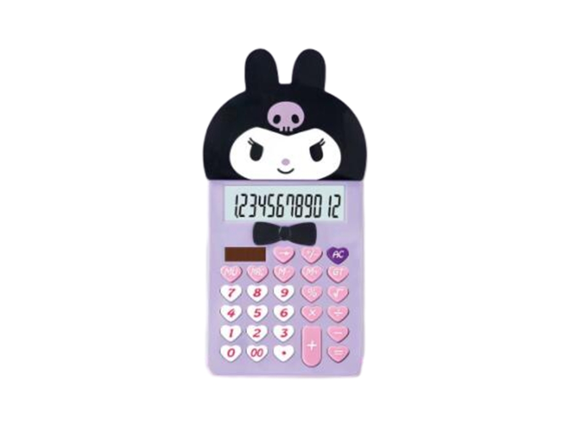 Calculadora Sanrio Compacta Com Display Lcd De 12 Dígitos Slowmoose