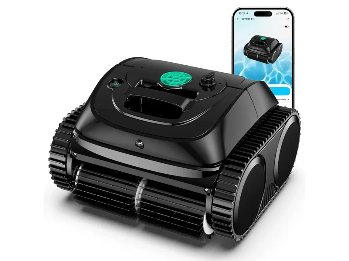 Robô Aspirador De Piscinas Sem Fios Wybot C1 - Limpeza De Fundo, Paredes E Linha De Água - Autonomia 150 Min - Piscinas Até 150m² 2026