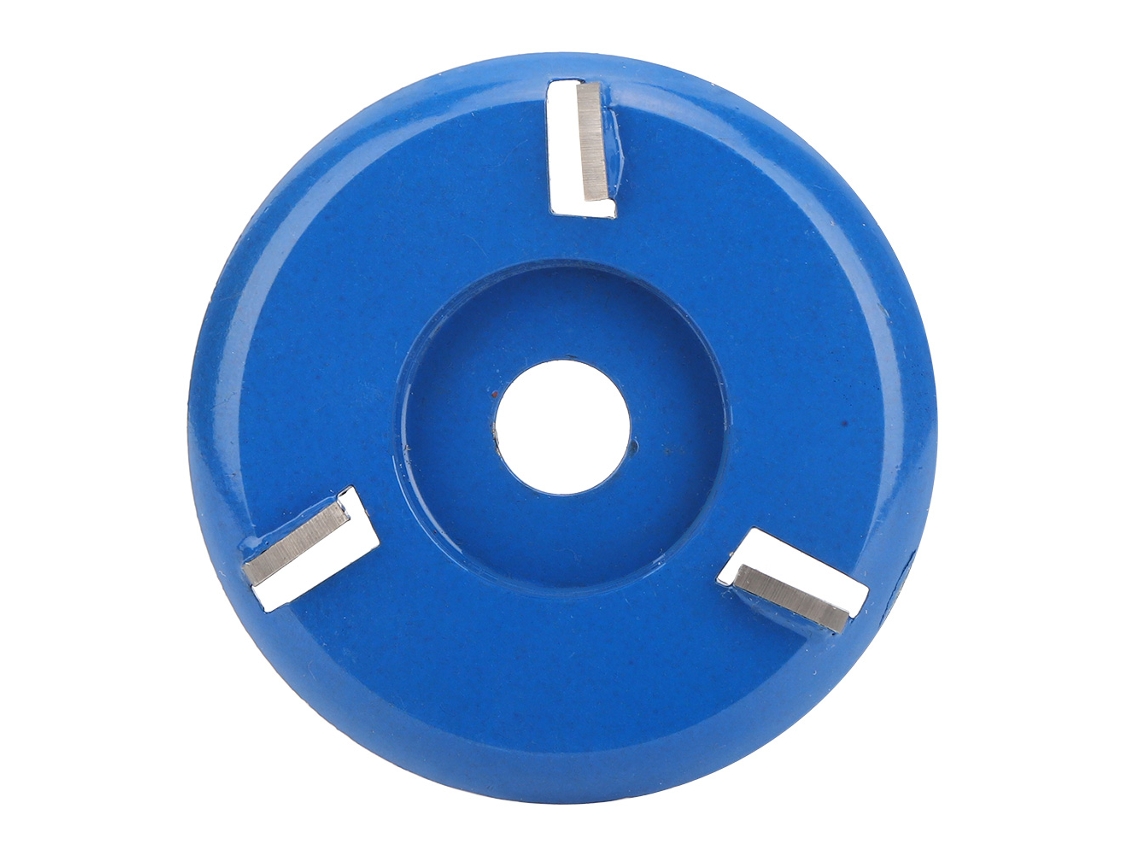 Lâmina de Aço Tungstenado com 3 Dentes para Esmerilhadeira Angular Ferramenta de Carpintaria em Madeira Azul S/MARCA