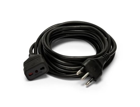 Rallonge Velamp Italiana 10m Ficha 16a Tomada 10/16a Cabo 3g1 Mm² Preto