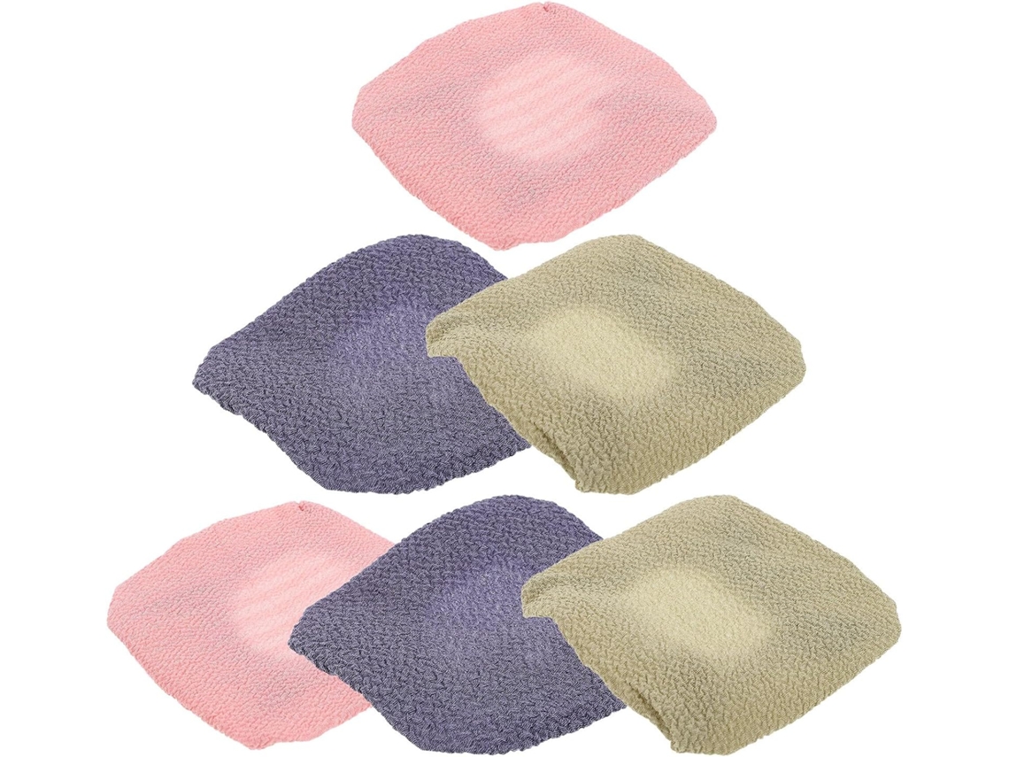 Conjunto De 6-luvas Esfoliantes Para As Costas Toyandona Com Cabos Longos – Escova Massagem Em Tecido Macio Nas Cores