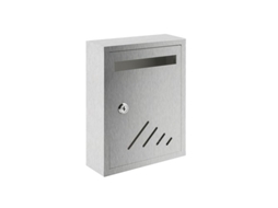 Caixa Sugestões/Correio Inter.27x20cm - Frente/Frente - Inox