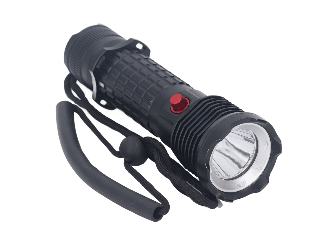 Lanterna de Mergulho Led 200m 8000lm IPX8 Profissional com 3 Modos S/MARCA