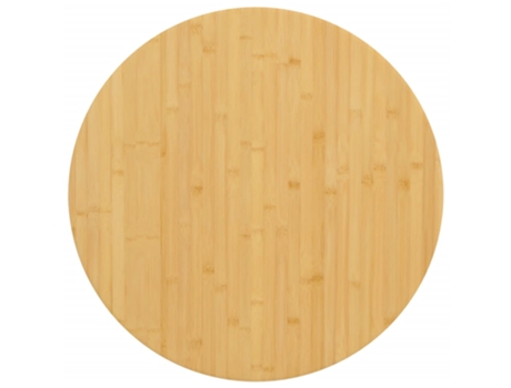 Tampo de Mesa Ø80X4 Cm Bambu VIDAXL