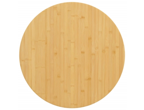 Tampo de Mesa Ø60X2,5 Cm Bambu VIDAXL