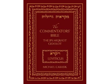 Livro the commentators' bible: leviticus de michael carasik (inglês)
